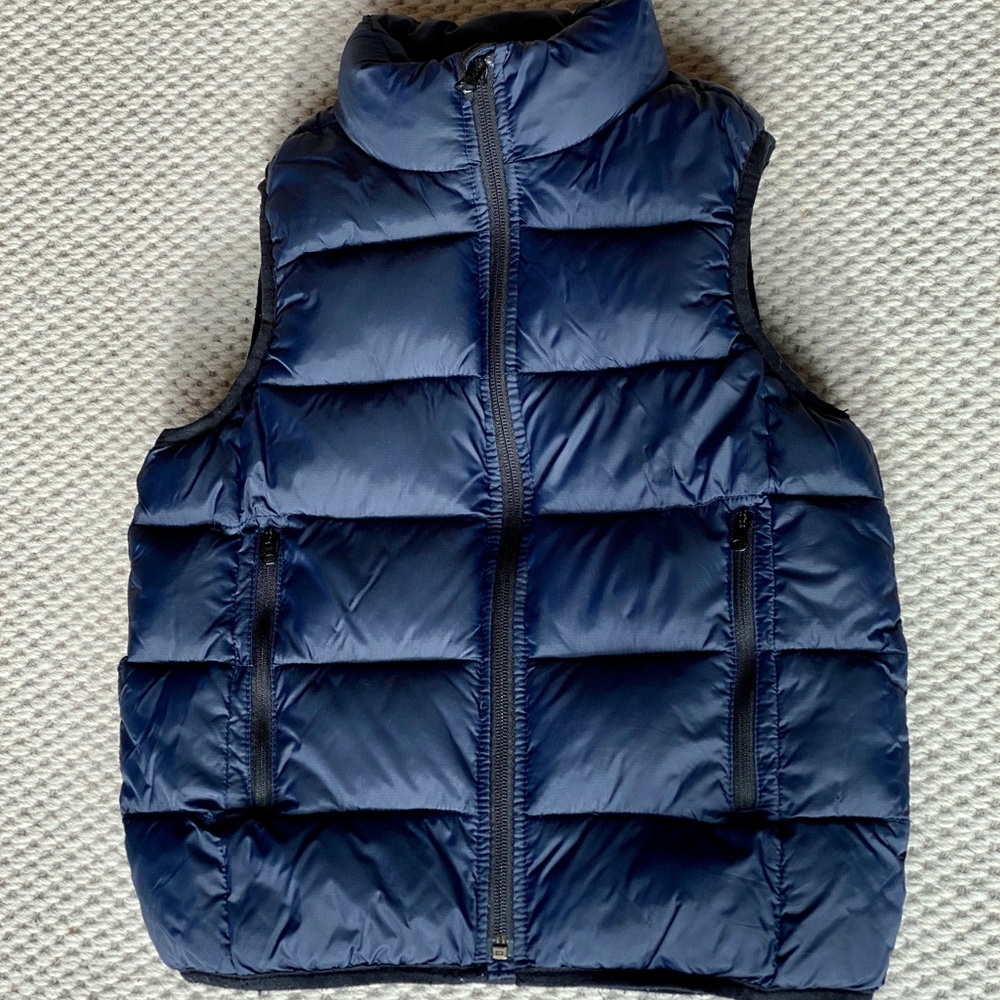 GAP kids puffer navy blue, zip up sz 8